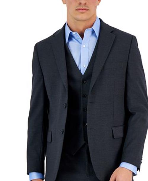 Tommy Hilfiger Mens Modern fit Wool Sport Coat Blazer 44 R Charcoal Grey Solid