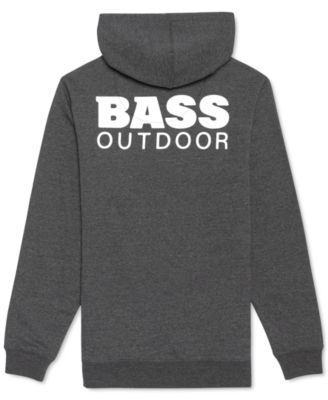 Bass Outdoor Mens Fleece Pullover Hoodie Sweatshirt Grey Small