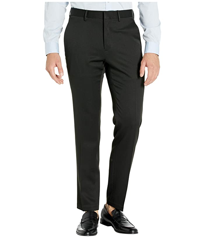 Kenneth Cole Mens Slim fit Dress Pants 34 / 32 Black Stretch