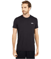 Rvca Sport Men's Vent Short Sleeve Crewneck T Shirt Black Large