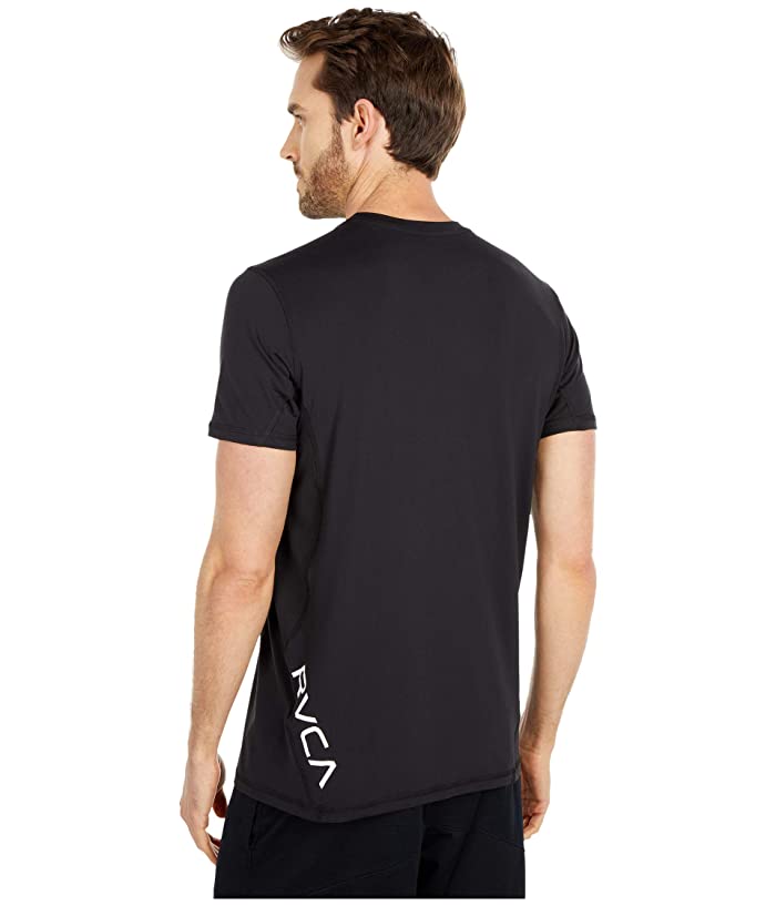 Rvca Sport Men's Vent Short Sleeve Crewneck T Shirt Black Large