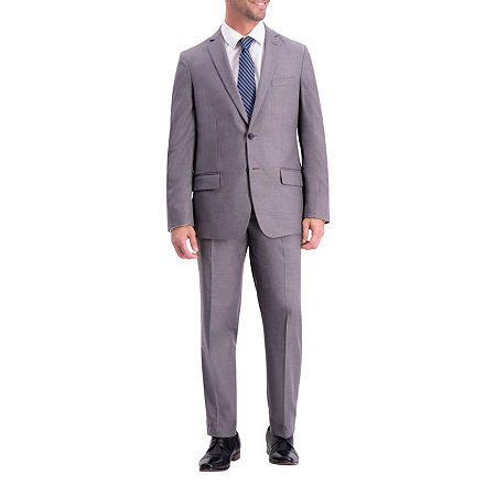 Haggar Mens Slim fit Suit Jacket Blazer 40 L Grey Solid