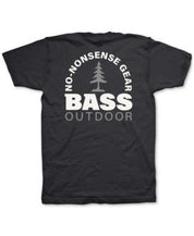 Bass Outdoor Men's Cotton Logo Short Sleeve Crewneck T Shirt Black Small