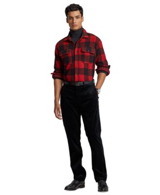 Polo Ralph Lauren Mens Stretch Classic Fit Corduroy Pants Black 40 x 30