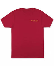 Columbia Mens Classic-Fit Mountainscap Logo Graphic SS T Shirt Medium Red