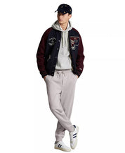 Polo Ralph Lauren Men's Wool Blend Letterman Varsity Jacket MEDIUM Navy Blue