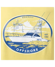 Guy Harvey Mens Short Sleeve Logo Graphic Sunshine T Shirt Yellow  Large