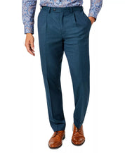 Tallia Mens Classic Fit Wool Dress Pants Dark Teal Blue 30 x 30