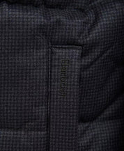 Barbour Mens Hoxley Baffle Quilted Coat Jacket Large Charcoal Grey Check