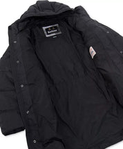 Barbour Mens Hoxley Baffle Quilted Coat Jacket Large Charcoal Grey Check