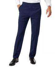 Tommy Hilfiger Mens Modern fit Wool Tuxedo Pants 50 / 32 Blue Solid