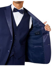 Tommy Hilfiger Mens Modern fit Wool Tuxedo Jacket Blazer 40 R Navy Blue Solid