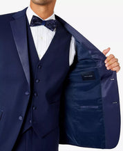 Tommy Hilfiger Mens Modern fit Tuxedo Suit Jacket Blazer 48 L Blue Solid