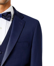 Tommy Hilfiger Mens Modern fit Wool Tuxedo Jacket Blazer 40 R Navy Blue Solid