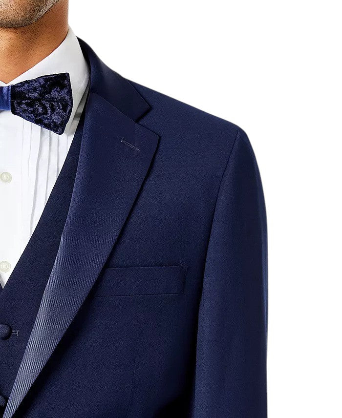 Tommy Hilfiger Mens Modern fit Wool Tuxedo Jacket Blazer 40 R Navy Blue Solid