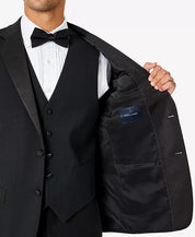 Tommy Hilfiger Mens Modern fit Wool Tuxedo Jacket Blazer 40 R Black Solid