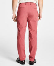 CALVIN KLEIN Men's Slim-Fit Red Solid Dress Pants 36 x 30