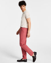 Calvin Klein Mens Slim Fit Solid Dress Pants Dusty Rose 38 x 32
