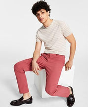 Calvin Klein Men's Slim Fit Tech Red Dress Pants - 36 x 32