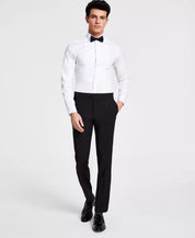 Calvin Klein Mens Skinny fit Dress Pants 33 / 32 Black Solid