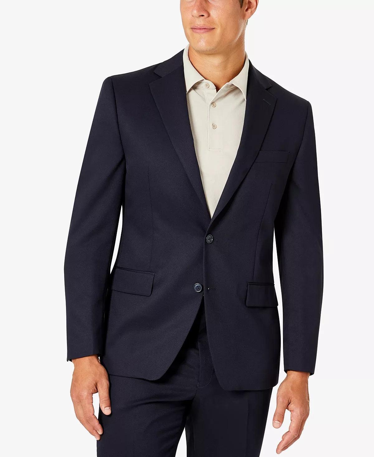 Van Heusen Mens Classic fit 2 Piece Suit 36 R / 29 Waist Blue Solid