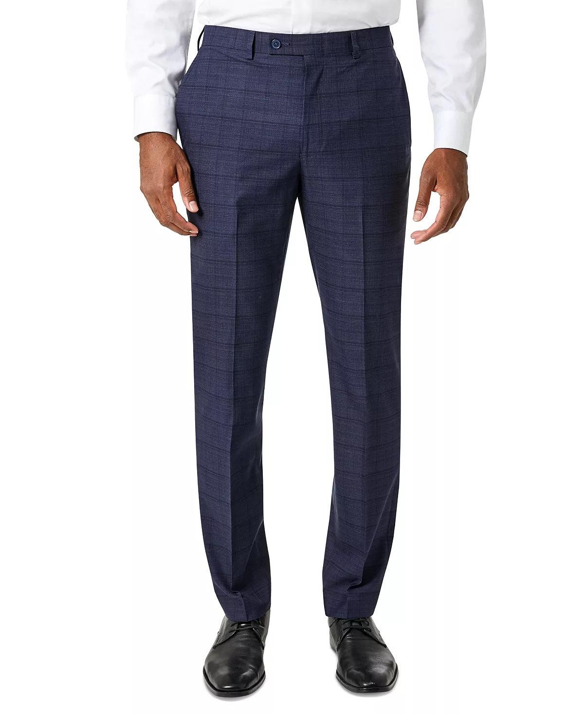 Calvin Klein Men's Slim Fit Dress Pants Dark Blue 36 x 32