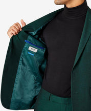Kenneth Cole Reaction Slim-Fit Ready Flex Suit 38R 31 x 32 Emerald Gren