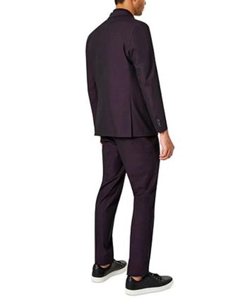 Kenneth Cole Reaction Men's Slim-Fit Ready Flex Stretch Suit 38R / 31 x 32 Purple