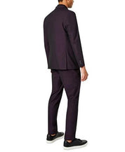 KENNETH COLE Men's Suit 42R / 35 x 32 Purple Slim-Fit Ready Flex Stretch