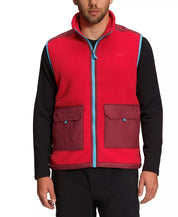 THE NORTH FACE Men's Royal Arch Full Zip Fleece Vest Small Red