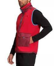 THE NORTH FACE Men's Royal Arch Full Zip Fleece Vest Small Red