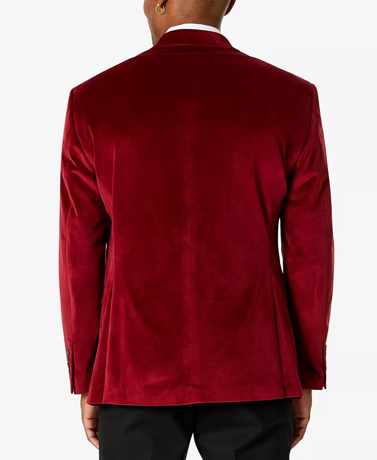 Tayion Collection Mens Classic fit Double Breasted Sport Coat Blazer 46 R Red
