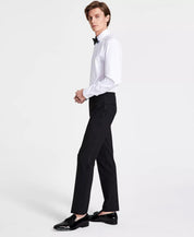 Bar Iii Mens Slim fit Tuxedo Pants 36 / 30 Black Solid