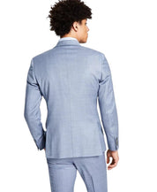 Calvin Klein Mens Skinny fit Suit Jacket Blazer 36 R Powder Blue Solid Stretch