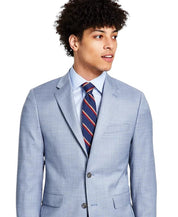 Calvin Klein Mens Skinny fit Suit Jacket Blazer 36 R Powder Blue Solid Stretch