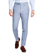 Calvin Klein Mens Skinny fit Dress Pants 33 / 30 Light Blue Solid Stretch