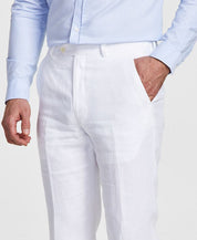 Lauren Ralph Lauren Men's Classic-Fit Solid Linen Dress Pants 36 x 30 White