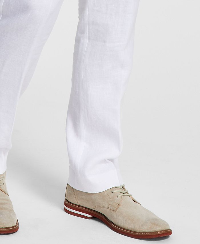 Lauren Ralph Lauren Men's Classic-Fit Solid Linen Dress Pants 36 x 30 White