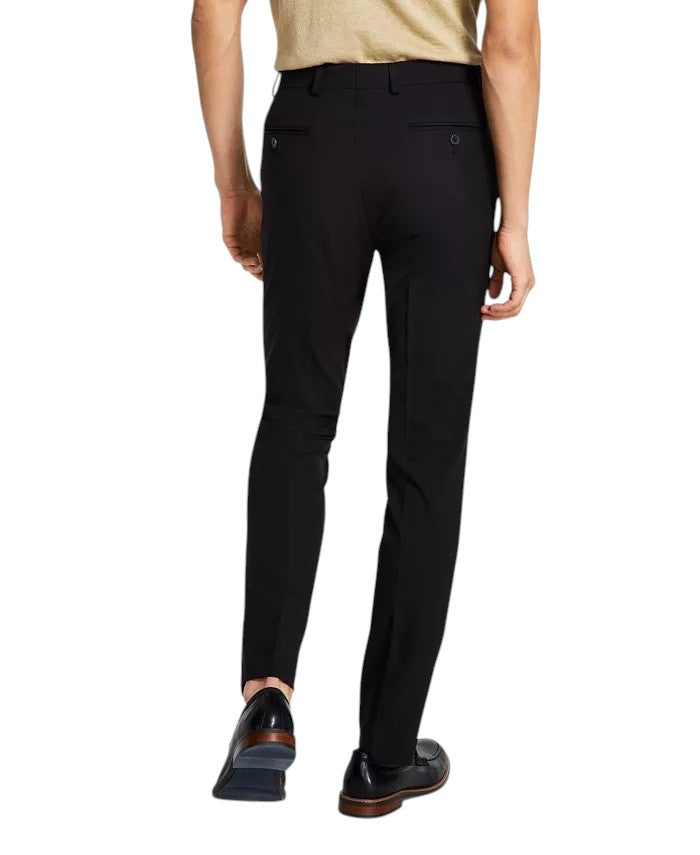 Calvin Klein Mens Skinny fit Dress Pants 30 / 30 Black Solid