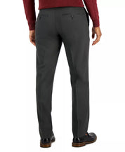 Perry Ellis Portfolio Mens Modern fit Dress Pants 34 / 34 Charcoal Grey Solid