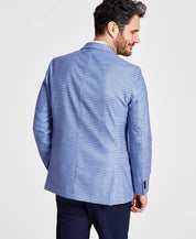 Tommy Hilfiger Mens Modern fit Sport Coat Blazer 36 S Light Blue Check