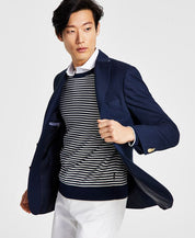 Tommy Hilfiger Mens Modern Fit Navy Sport Coat 38S