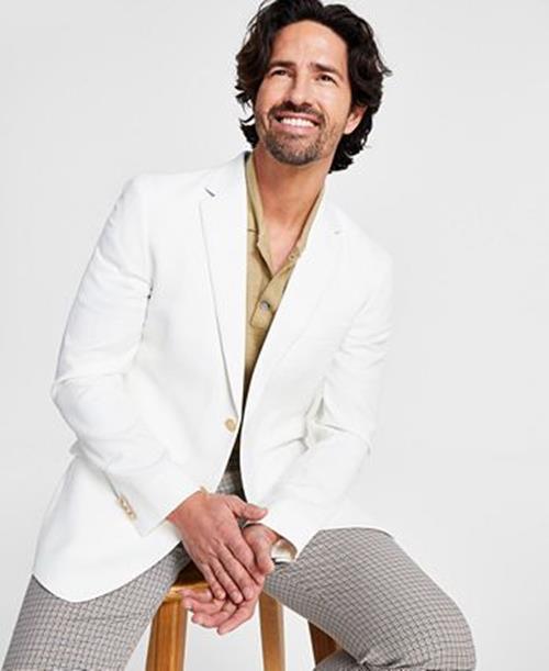 Tommy Hilfiger Men's Modern-Fit White Sport Coat 38R