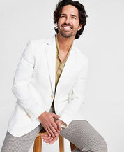 Tommy Hilfiger Men's Modern-Fit White Weave Sport Coat 36R