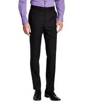 Kenneth Cole Mens Slim fit 2 Piece Suit 48 R / 42 Waist Black Solid Stretch