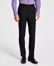 Kenneth Cole Mens Slim fit 2 Piece Suit 46 L / 40 Waist Black Stretch