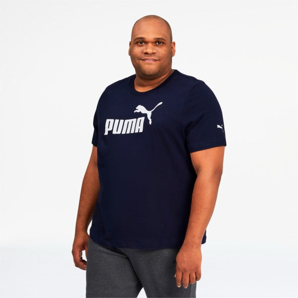 Puma Big and Tall Men's Logo T Shirt XLT XL Tall Navy Blue