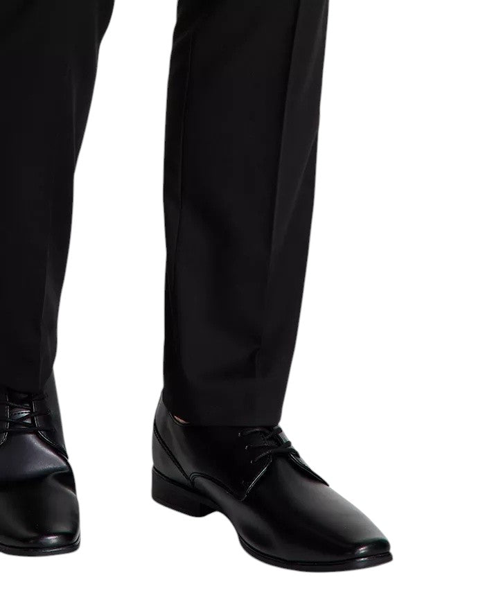 Kenneth Cole Mens Slim fit Dress Pants 38 / 30 Black Solid Stretch