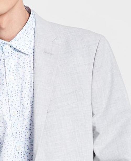 Kenneth Cole Reaction Mens Slim-Fit Suit Silver 44 R / 35 X 32