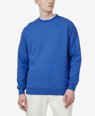 Cotton On Mens Fleece Crewneck Sweatshirt XXL 2XL Blue
